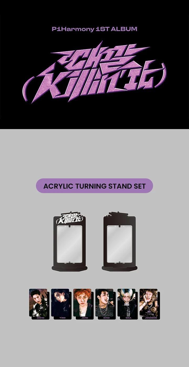 P1HARMONY - KILLIN'IT (Official MD) : ACRYLIC TURNING STAND SET - KAEPJJANG SHOP (캡짱 숍)