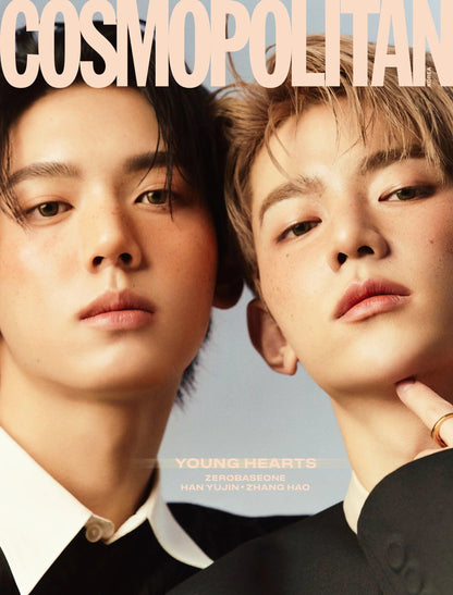COSMOPOLITAN KOREA MAGAZINE (2024 April ) / Cover: ZEROBASEONE Zang Hao / Han Yujin