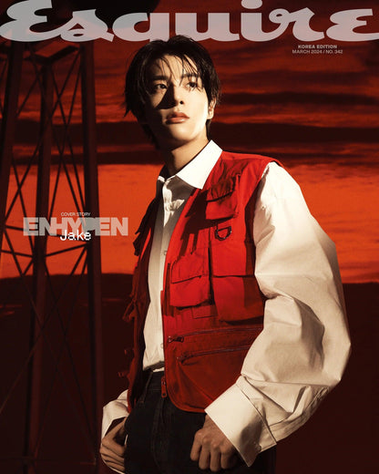 [PRE ORDER] ENHYPEN - ESQUIRE KOREA MAGAZINE COVER - (2024 March Issue) - KAEPJJANG SHOP (캡짱 숍)