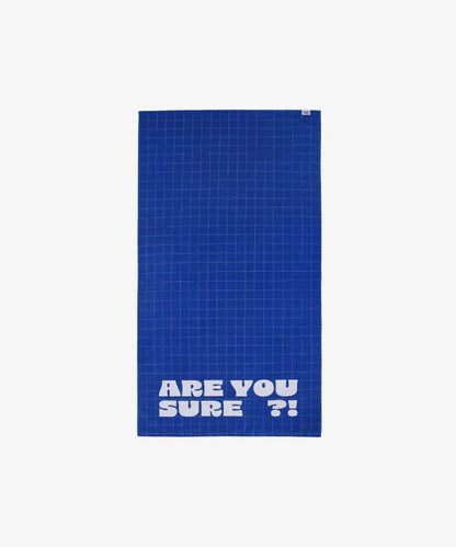 [PRE ORDER] JIMIN x JUNGKOOK - [ARE YOU SURE ?!] (Official MD) BEACH TOWEL BLUE - KAEPJJANG SHOP (캡짱 숍)