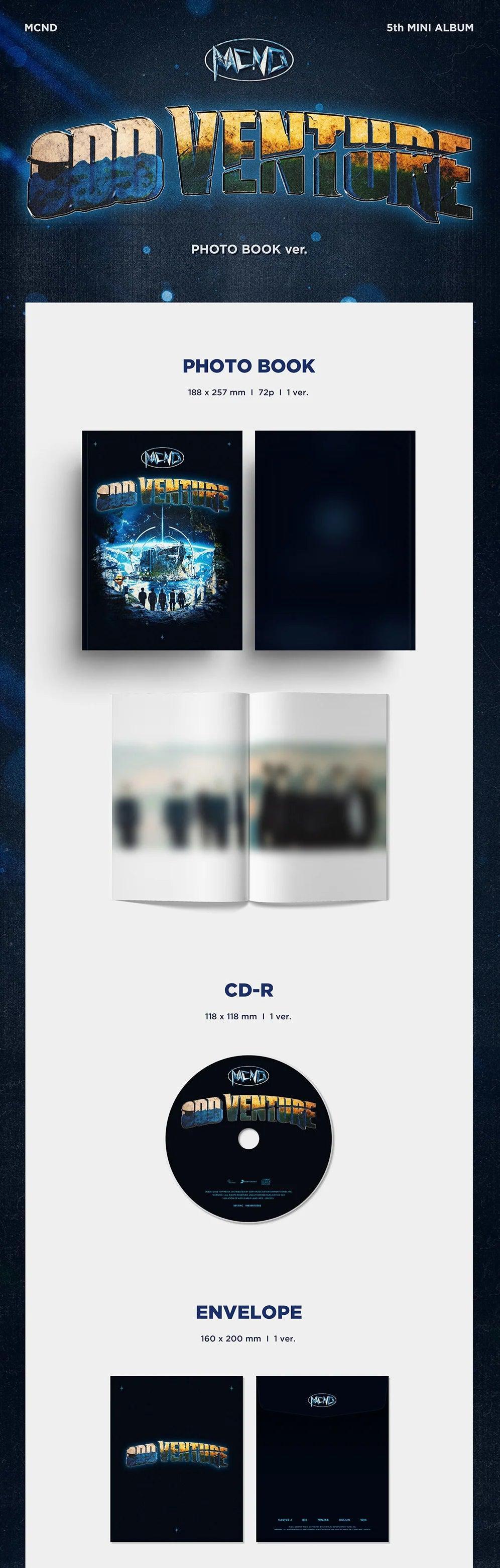 [PRE ORDER] MCND - Mini Album Vol.05 [ODD VENTURE] (Photobook Vers.) - KAEPJJANG SHOP (캡짱 숍)