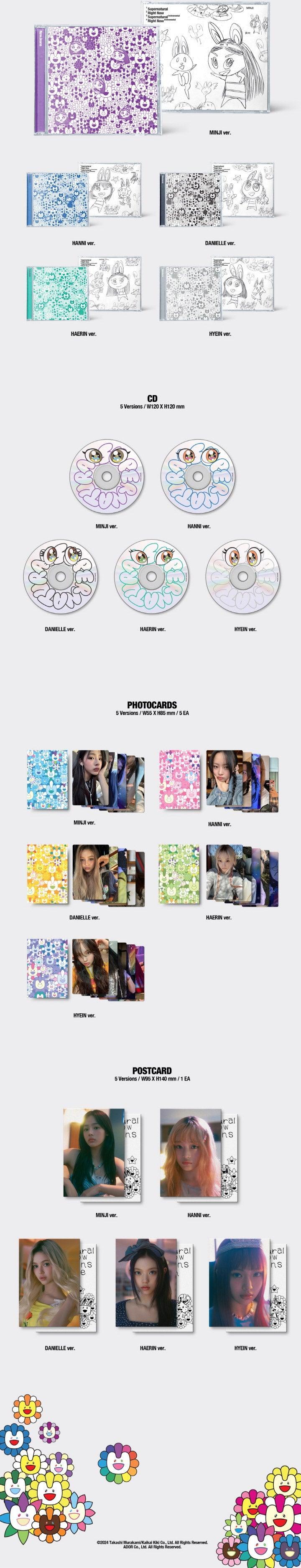 [PRE ORDER] NEWJEANS - [SUPERNATURAL] NJ X MURAKAMI / CROSS BAG (P.O.B WEVERSE SHOP GIFT) - KAEPJJANG SHOP (캡짱 숍)