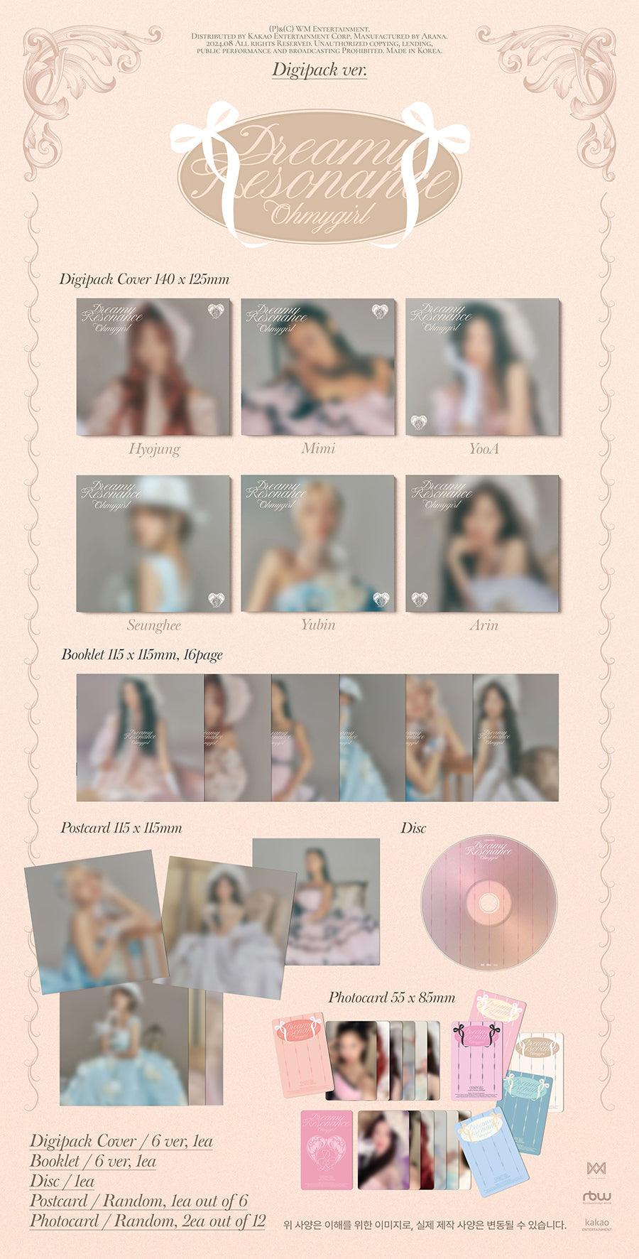 [PRE ORDER] OH MY GIRL- [DREAMY RESONANCE] (Digipack Ver.) - KAEPJJANG SHOP (캡짱 숍)