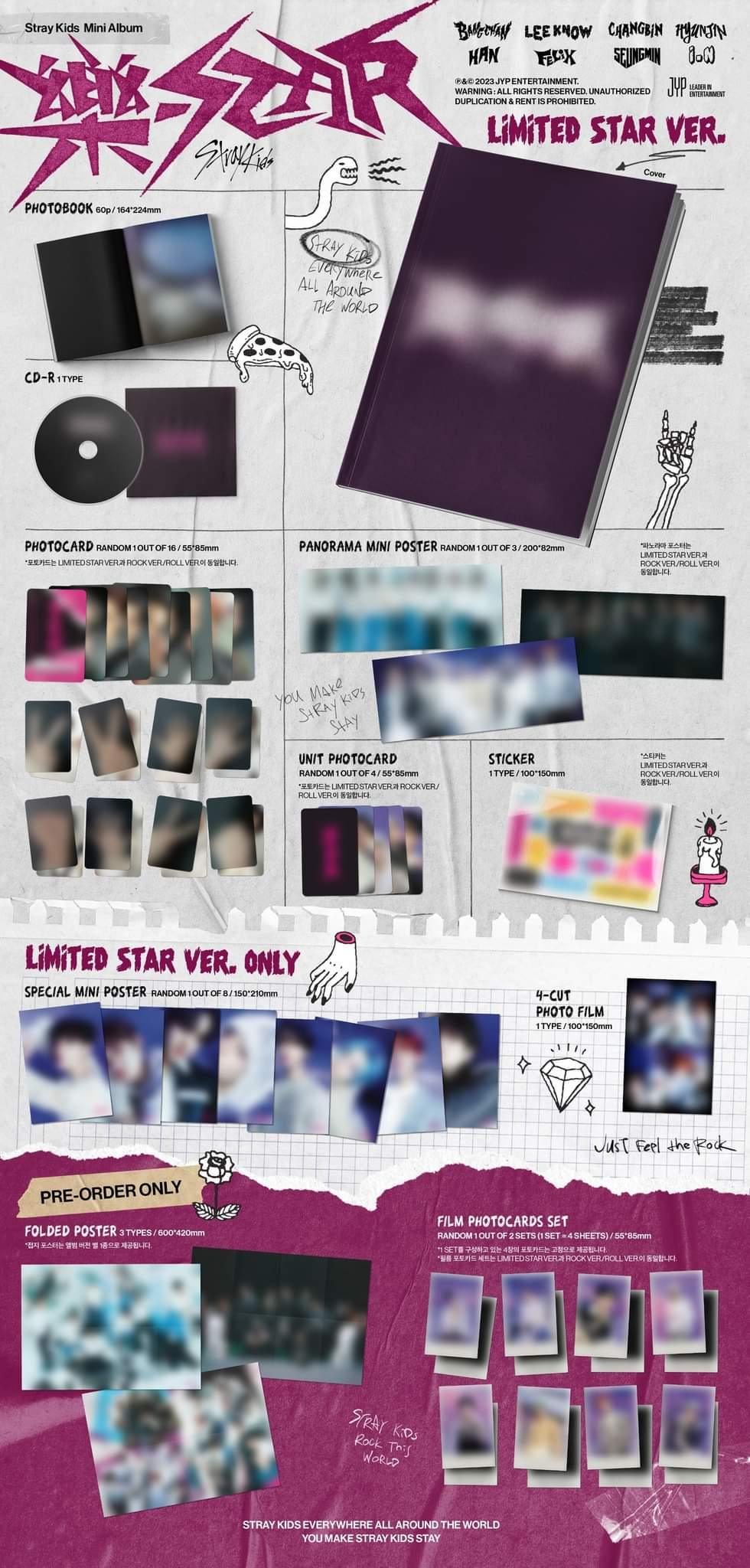 [PRE ORDER ] Stray Kids - [樂-STAR] (Limited Star Vers.) - KAEPJJANG SHOP (캡짱 숍)