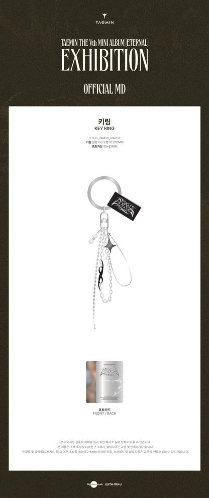 [PRE ORDER] TAEMIN -[ETERNAL] (Official MD) / KEYRING - KAEPJJANG SHOP (캡짱 숍)