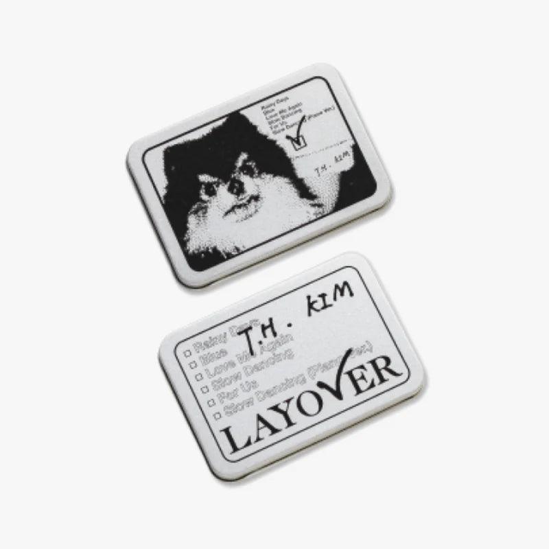 [PRE ORDER] V (BTS) - [LAYOVER] Goods/MD : Tin Case Sticker Set - KAEPJJANG SHOP (캡짱 숍)