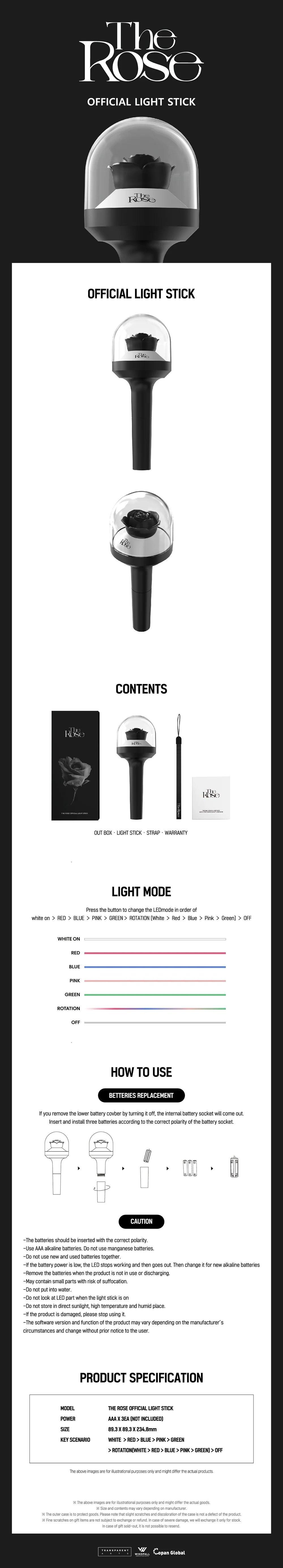 [RESTOCK] THE ROSE - LIGHT STICK OFFICIEL. - KAEPJJANG SHOP (캡짱 숍)