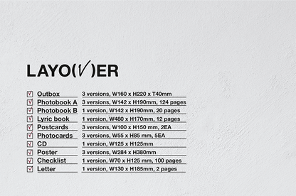 [RESTOCK] V (BTS) - EP Album Vol.1 [LAYOVER) - KAEPJJANG SHOP (캡짱 숍)