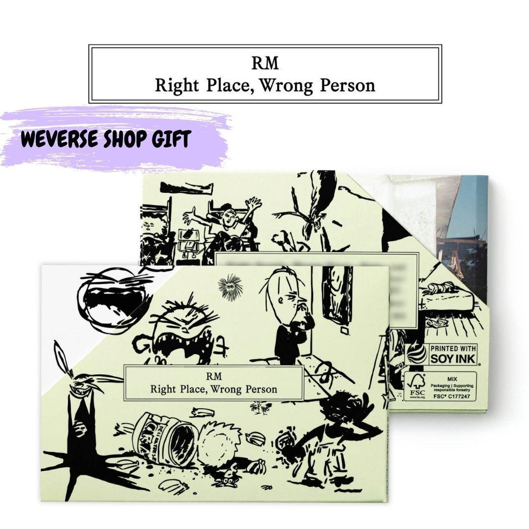 RM - [Right Place, Wrong People] (Weverse Album Ver.) (P.O.B Weverse Shop Gift) - KAEPJJANG SHOP (캡짱 숍)