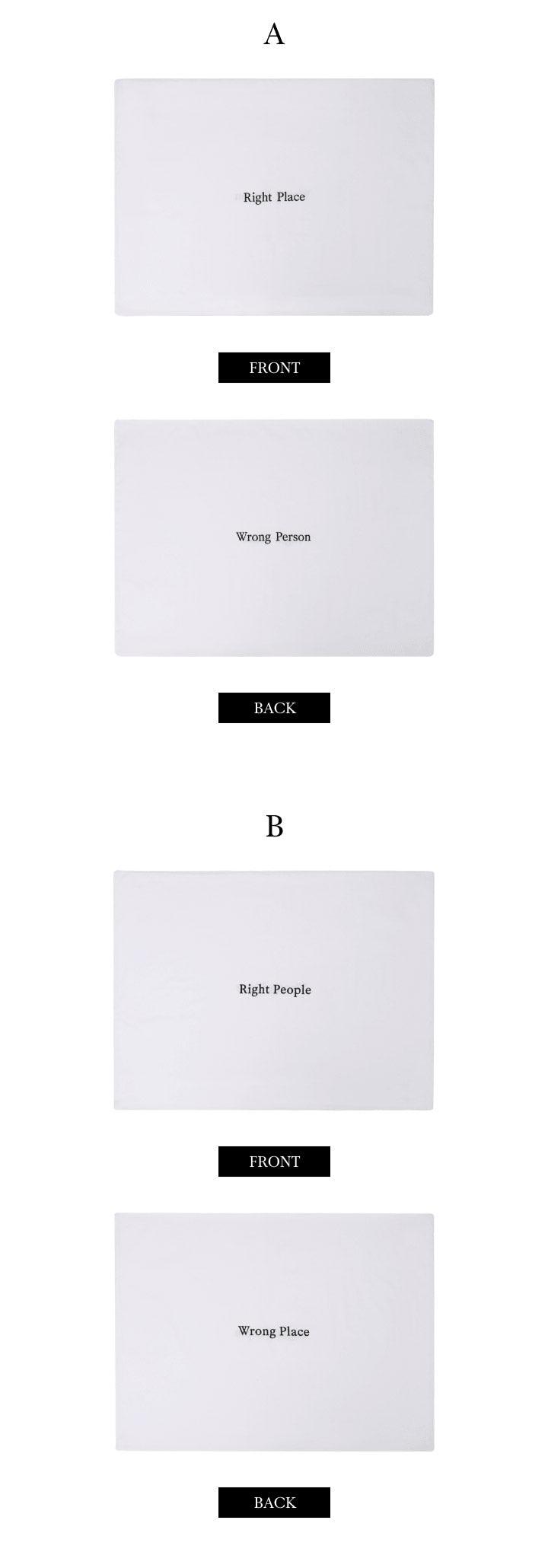 RM - [RIGHT PLACE, WRONG PERSON] (Official MD) / PILLOW COVER SET - KAEPJJANG SHOP (캡짱 숍)