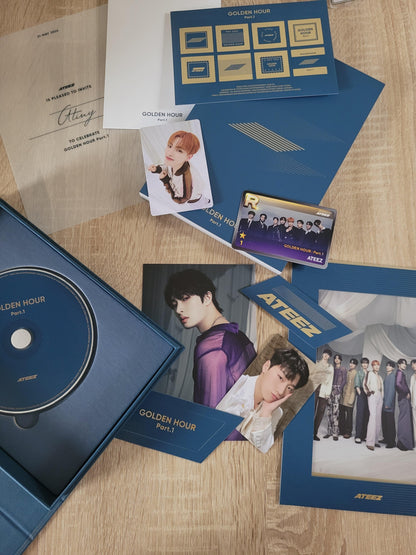 [UNBOXING] ATEEZ - [GOLDEN HOUR PART.1] Blue Hour Ver.﻿