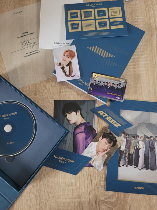 [UNBOXING] ATEEZ - [GOLDEN HOUR PART.1] Blue Hour Ver.﻿