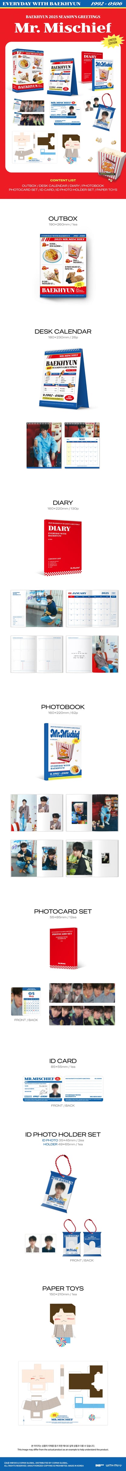 [PRE ORDER] BAEKHYUN - 2025 SEASON’S GREETINGS  [MR MISCHIEF]