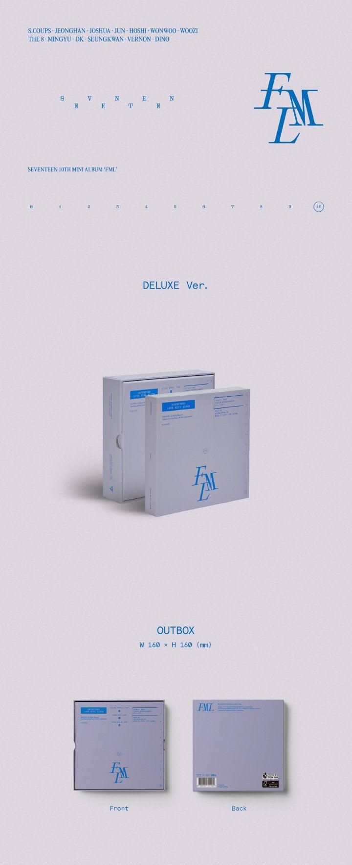 SEVENTEEN - Mini Album Vol.10 [FML] (Edition Deluxe) - KAEPJJANG SHOP (캡짱 숍)