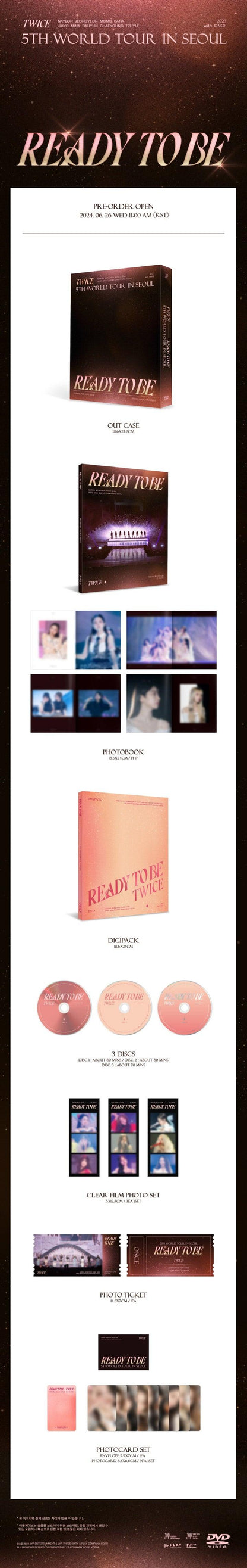 TWICE - 5TH WORLD TOUR [READY TO BE] in SEOUL (DVD Ver.) - KAEPJJANG SHOP (캡짱 숍)