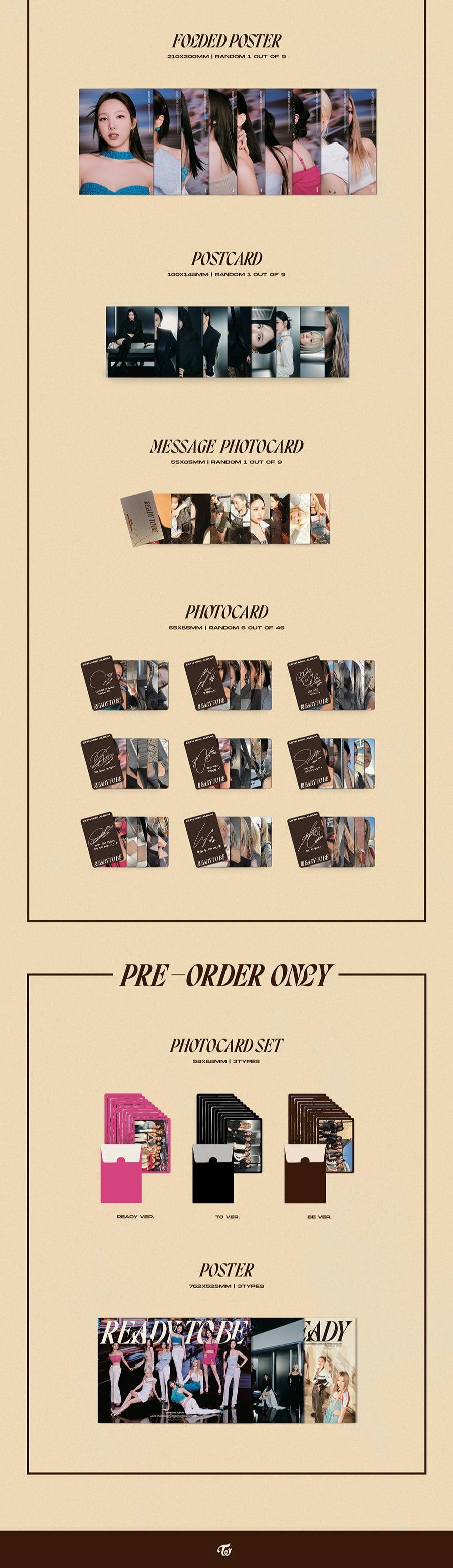 TWICE - Mini Album Vol. 12 [READY TO BE] - KAEPJJANG SHOP (캡짱 숍)