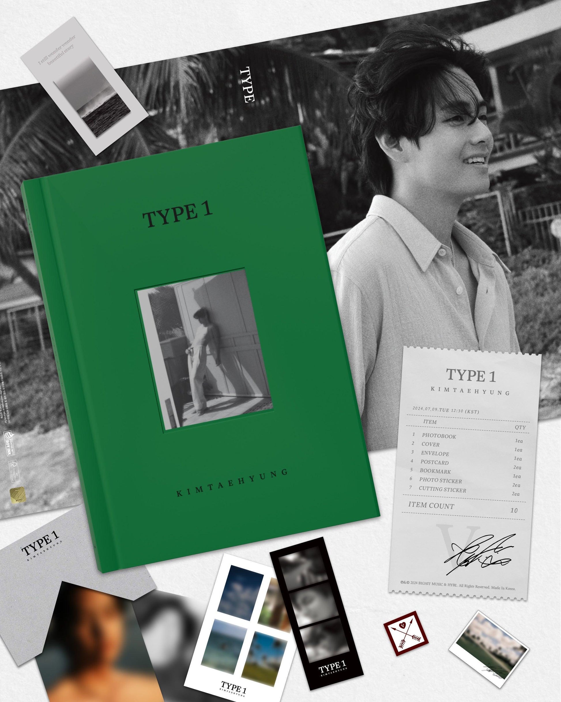 V - [TYPE 1] Photobook (Hard Cover) (P.O.B Weverse Shop Gift) - KAEPJJANG SHOP (캡짱 숍)