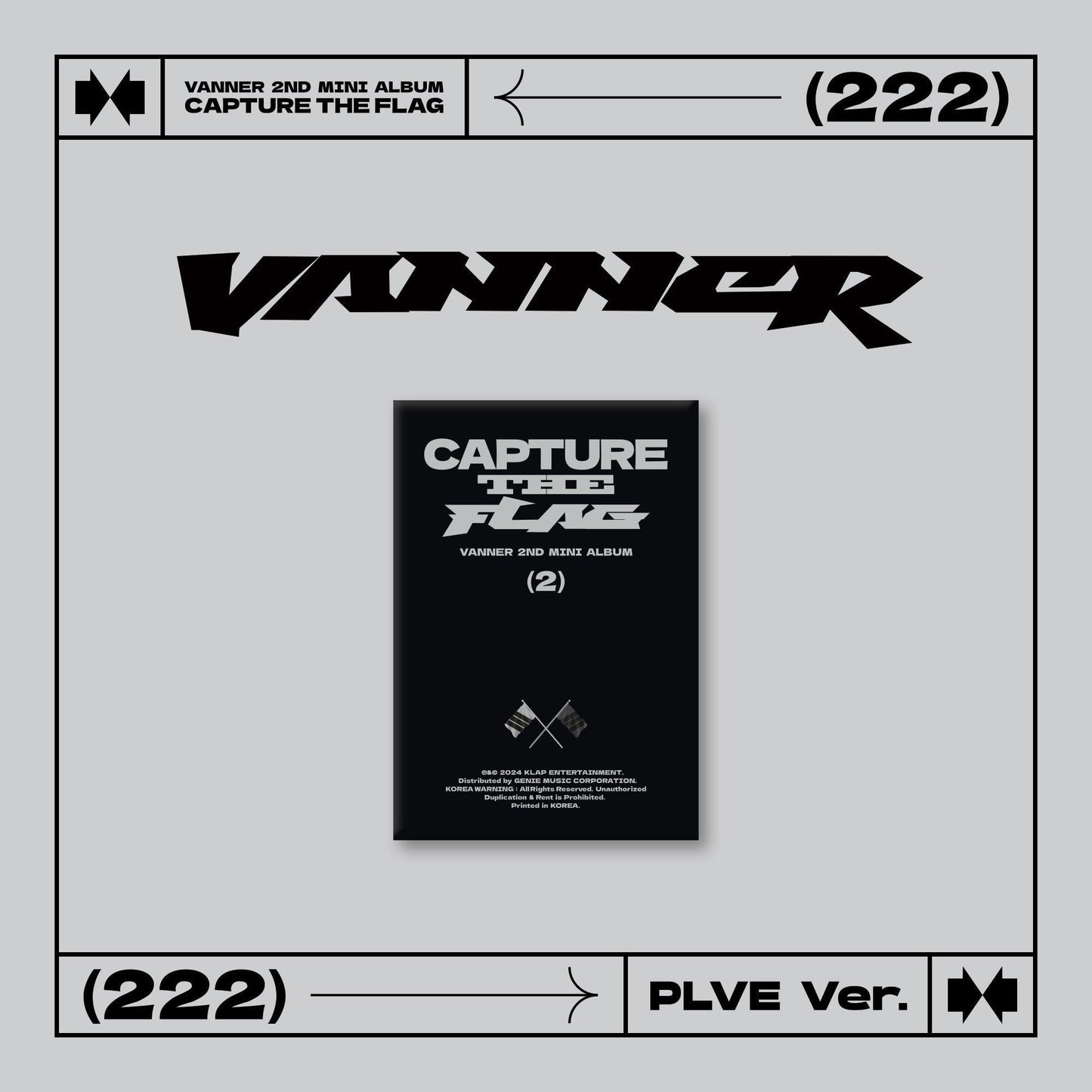 VANNER - Mini Album Vol.2 [CAPTURE THE FLAG] (PLVE Vers.) - KAEPJJANG SHOP (캡짱 숍)