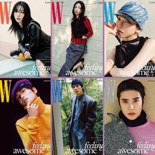 W KOREA MAGAZINE (VOL.8) / Cover : JAEHYUN (NCT) / KARINA (AESPA) - KAEPJJANG SHOP (캡짱 숍)