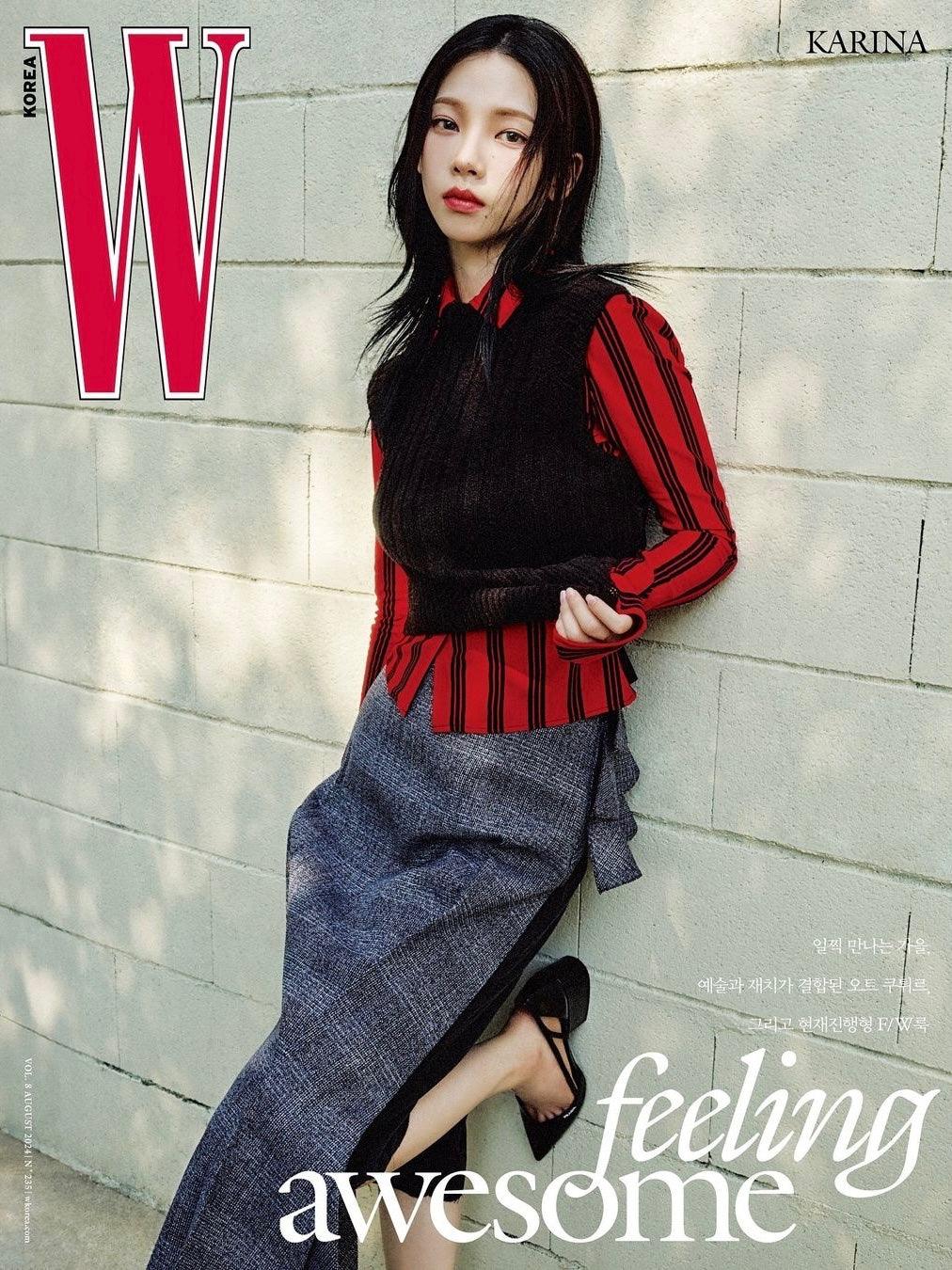 W KOREA MAGAZINE (VOL.8) / Cover : JAEHYUN (NCT) / KARINA (AESPA) - KAEPJJANG SHOP (캡짱 숍)