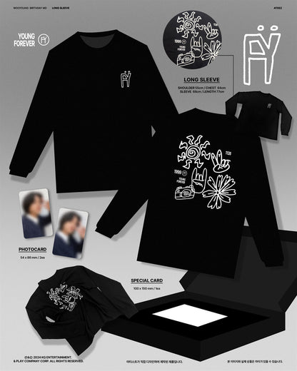 [PRE ORDER] ATEEZ WOOYOUNG  - BIRTHDAY (Official MD)  LONG SLEEVE : FY