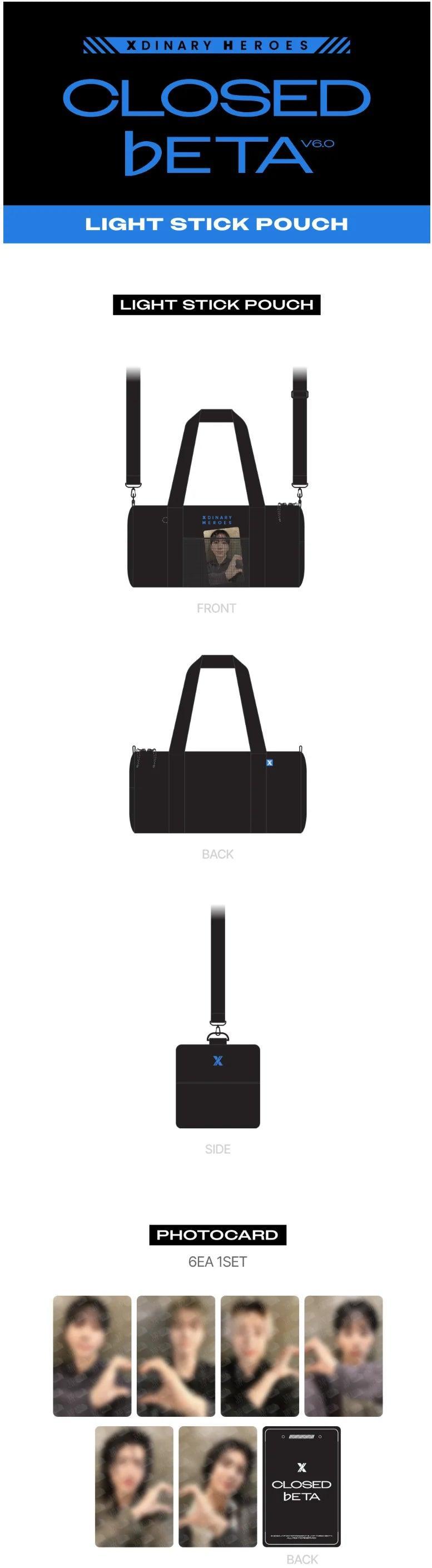 XDINARY HEROES - [CONCEPT [Closed ♭eta: v6.0] (Official MD) LIGHTSTICK POUCH - KAEPJJANG SHOP (캡짱 숍)