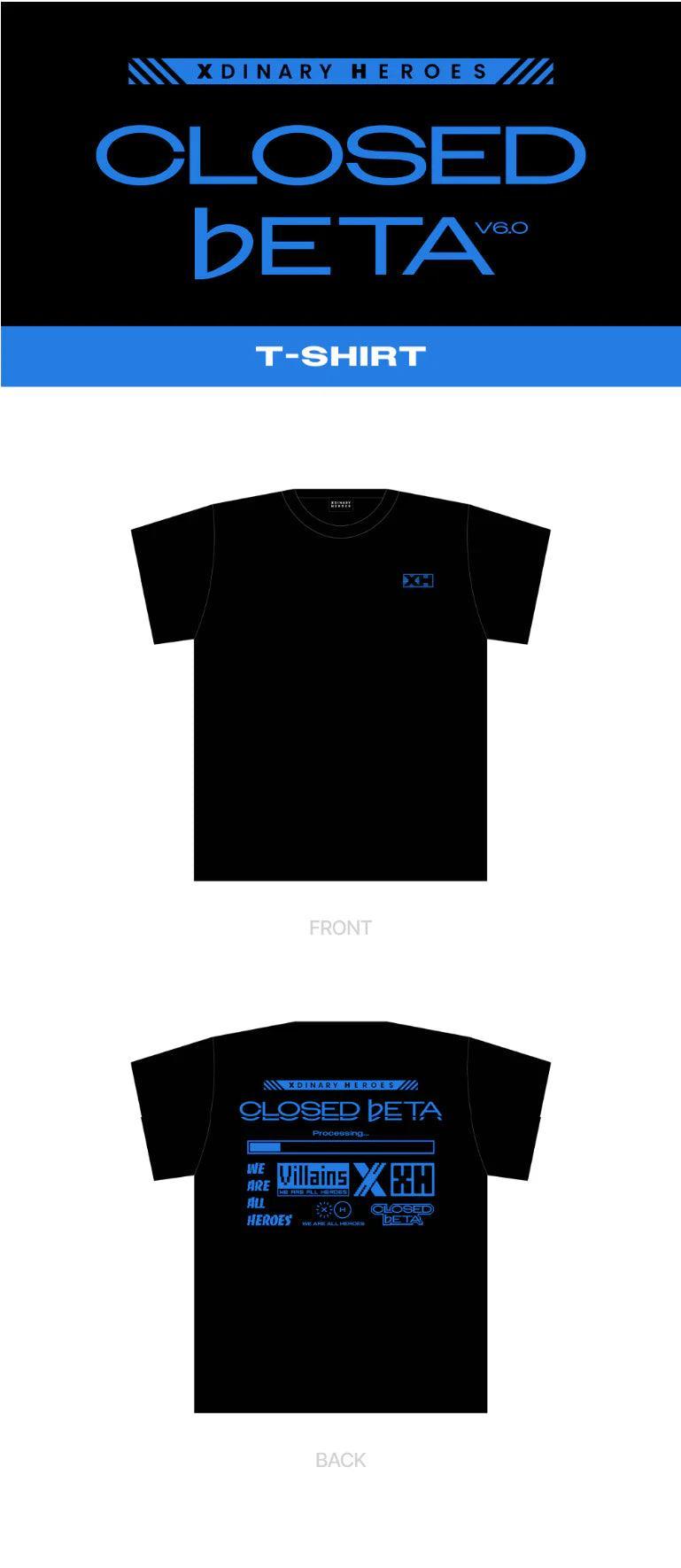 XDINARY HEROES - [CONCEPT [Closed ♭eta: v6.0] (Official MD) / T-SHIRT - KAEPJJANG SHOP (캡짱 숍)