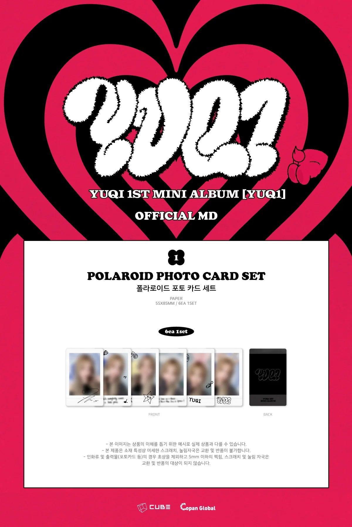 YUQI- [YUQ1] (Official MD) / PHOTO POLAROID SET - KAEPJJANG SHOP (캡짱 숍)